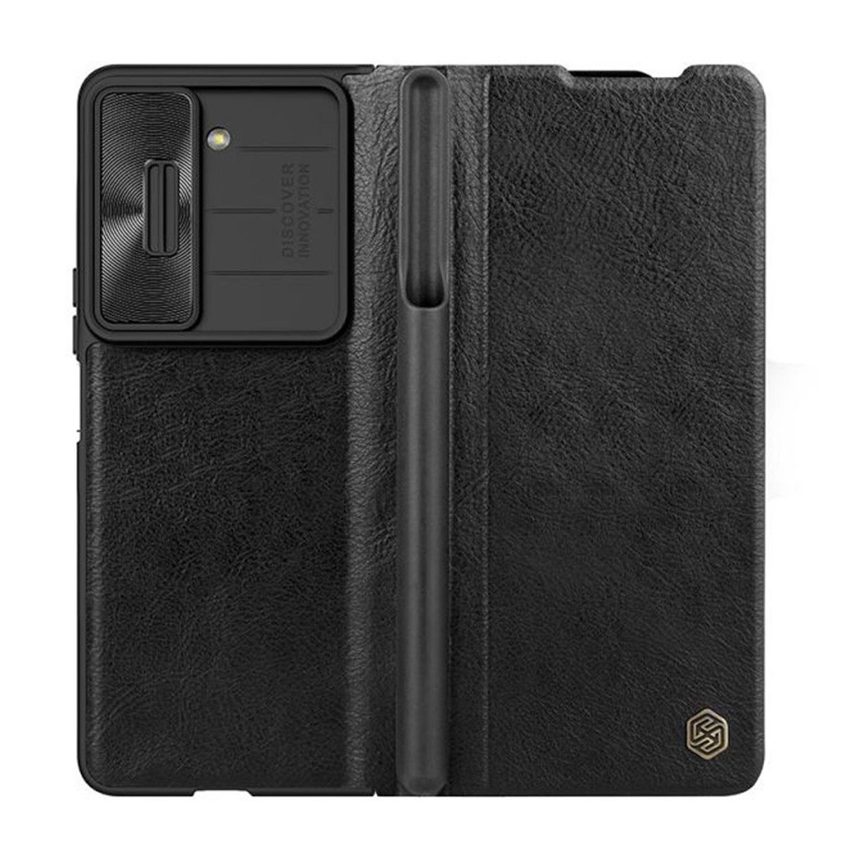 قاب گوشی سامسونگ Galaxy Z Fold 5 نیلکین مدل Qin Pro Leather-مشکی قاب گوشی سامسونگ Galaxy Z Fold 5 نیلکین مدل Qin Pro Leather-مشکی