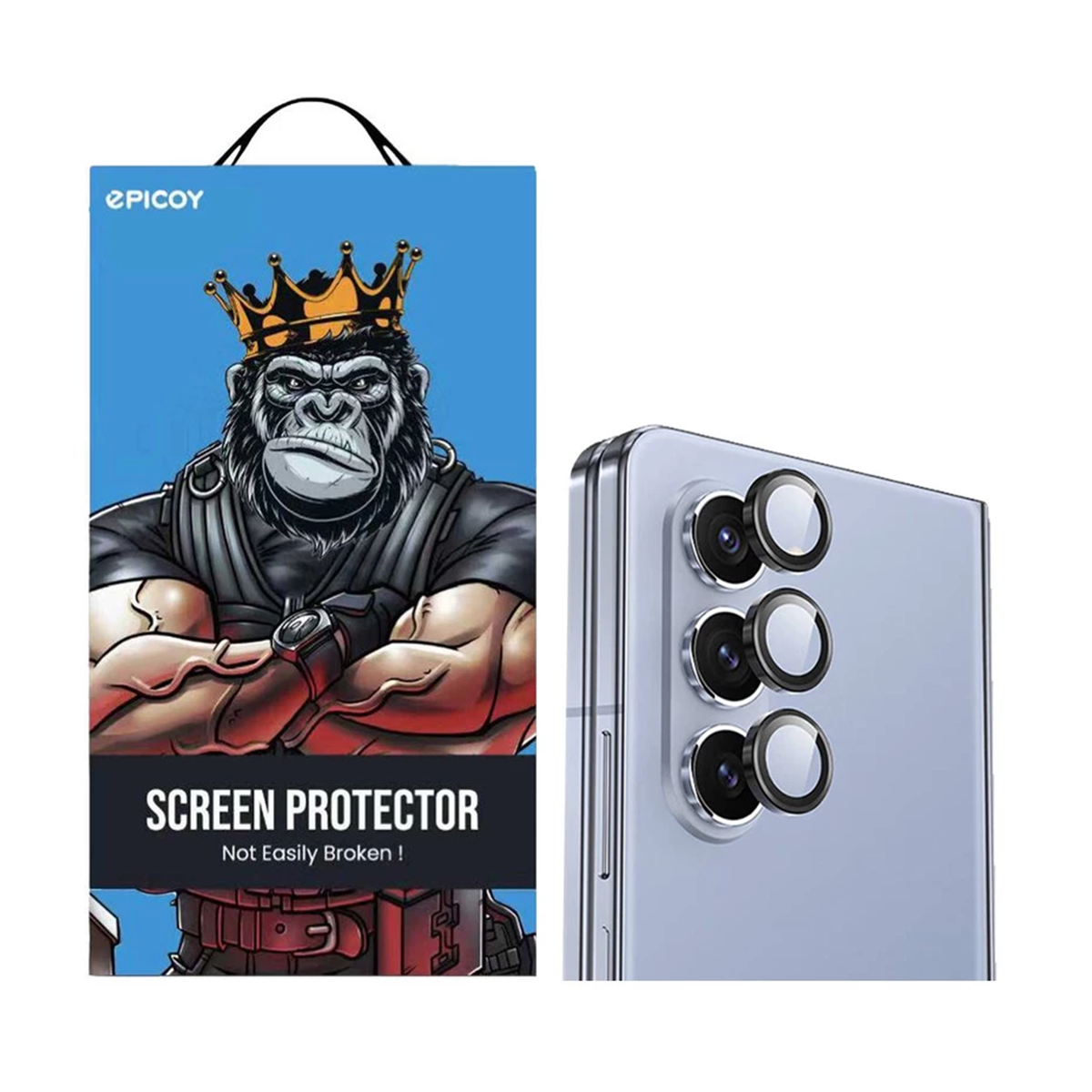 محافظ لنز دوربین سامسونگ Galaxy Z Fold5 اپیکوی مدل HD-ColorLens-نقرهای محافظ لنز دوربین سامسونگ Galaxy Z Fold5 اپیکوی مدل HD-ColorLens-نقرهای