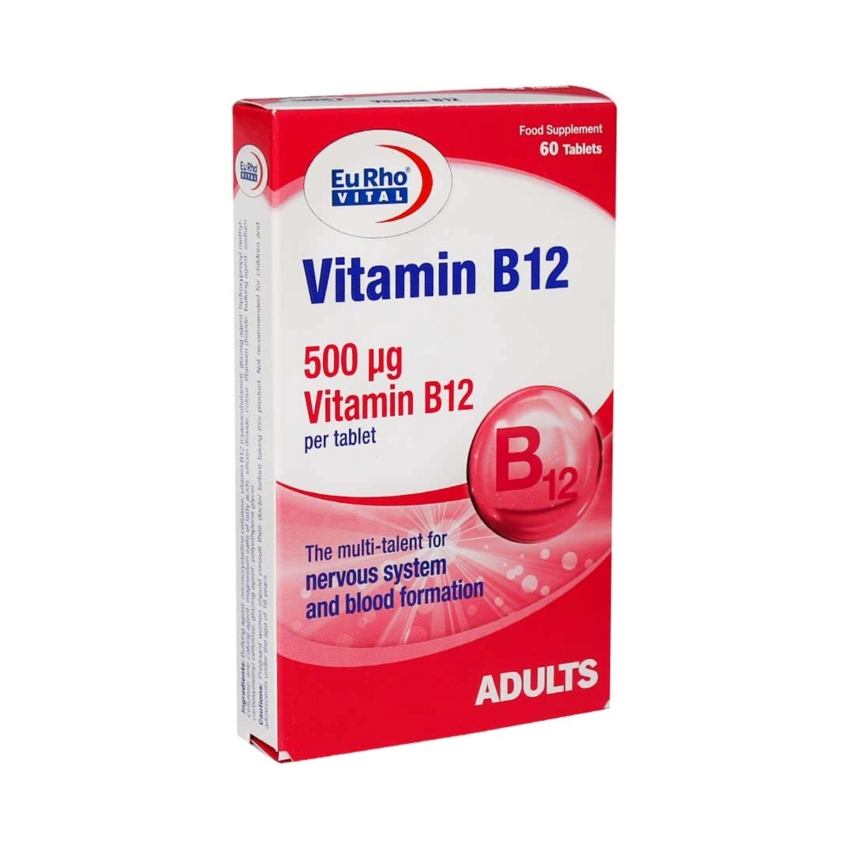 قرص ویتامین B12 یوروویتال بسته 60 عددی قرص ویتامین B12 یوروویتال بسته 60 عددی