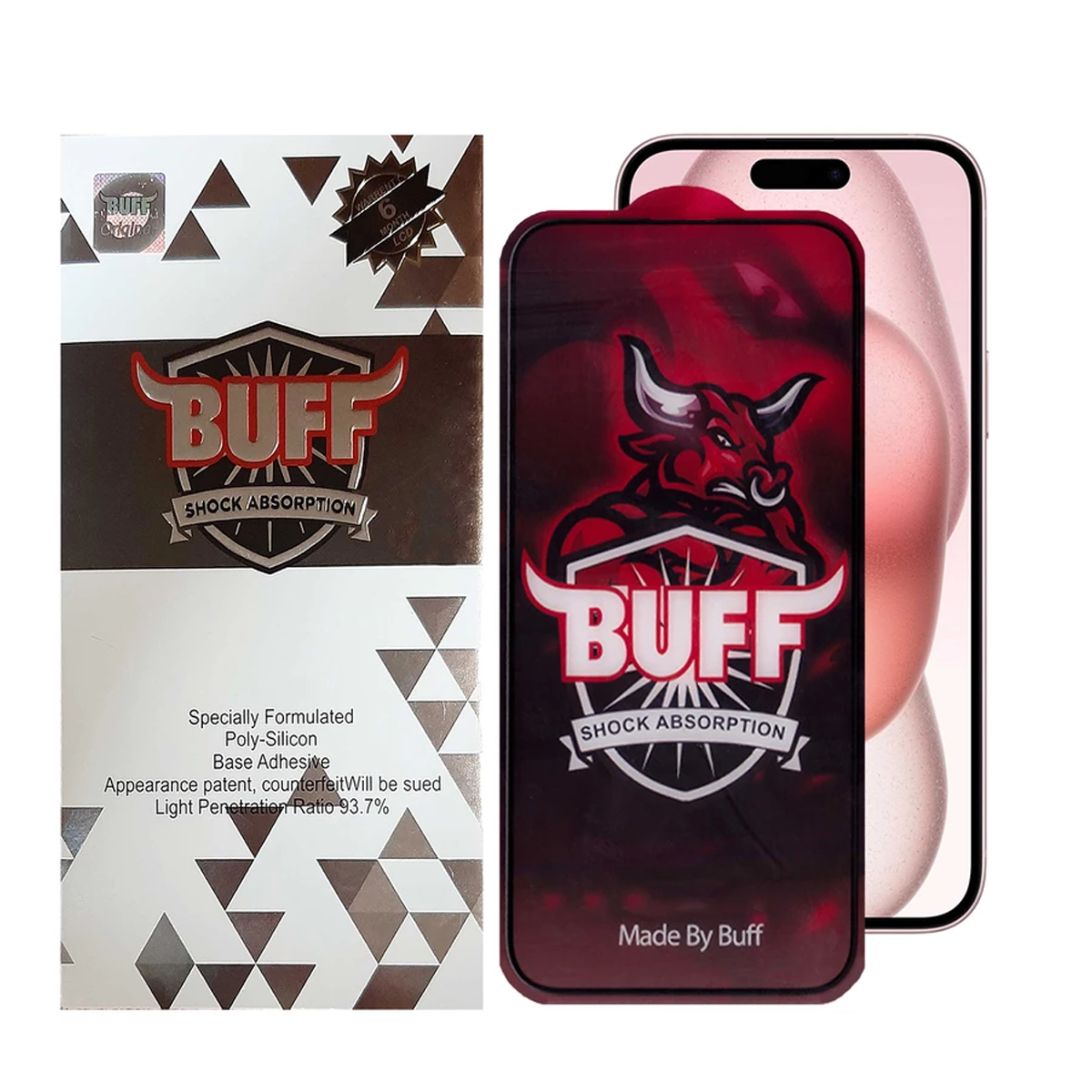 گلس گوشی اپل iPhone 15 بوف مدل 5D Buffer-G-مشکی گلس گوشی اپل iPhone 15 بوف مدل 5D Buffer-G-مشکی