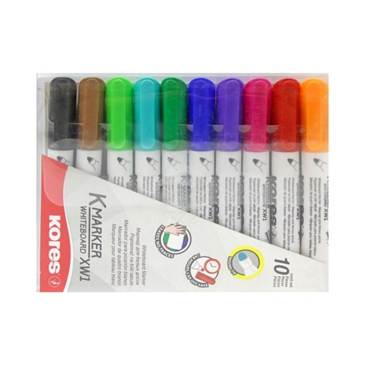 ماژیک وایت برد کورس بسته 10 عددی-چند رنگ ماژیک وایت برد کورس بسته 10 عددی-چند رنگ