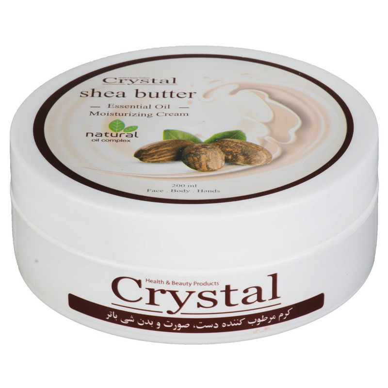 کرم مرطوب کننده کریستال مدل شی باتر حجم 200 میلی لیتر کرم مرطوب کننده کریستال مدل شی باتر حجم 200 میلی لیتر