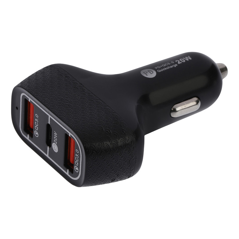 شارژر فندکی 20 وات سه پورت مدل LDO-555 شارژر فندکی 20 وات سه پورت مدل LDO-555