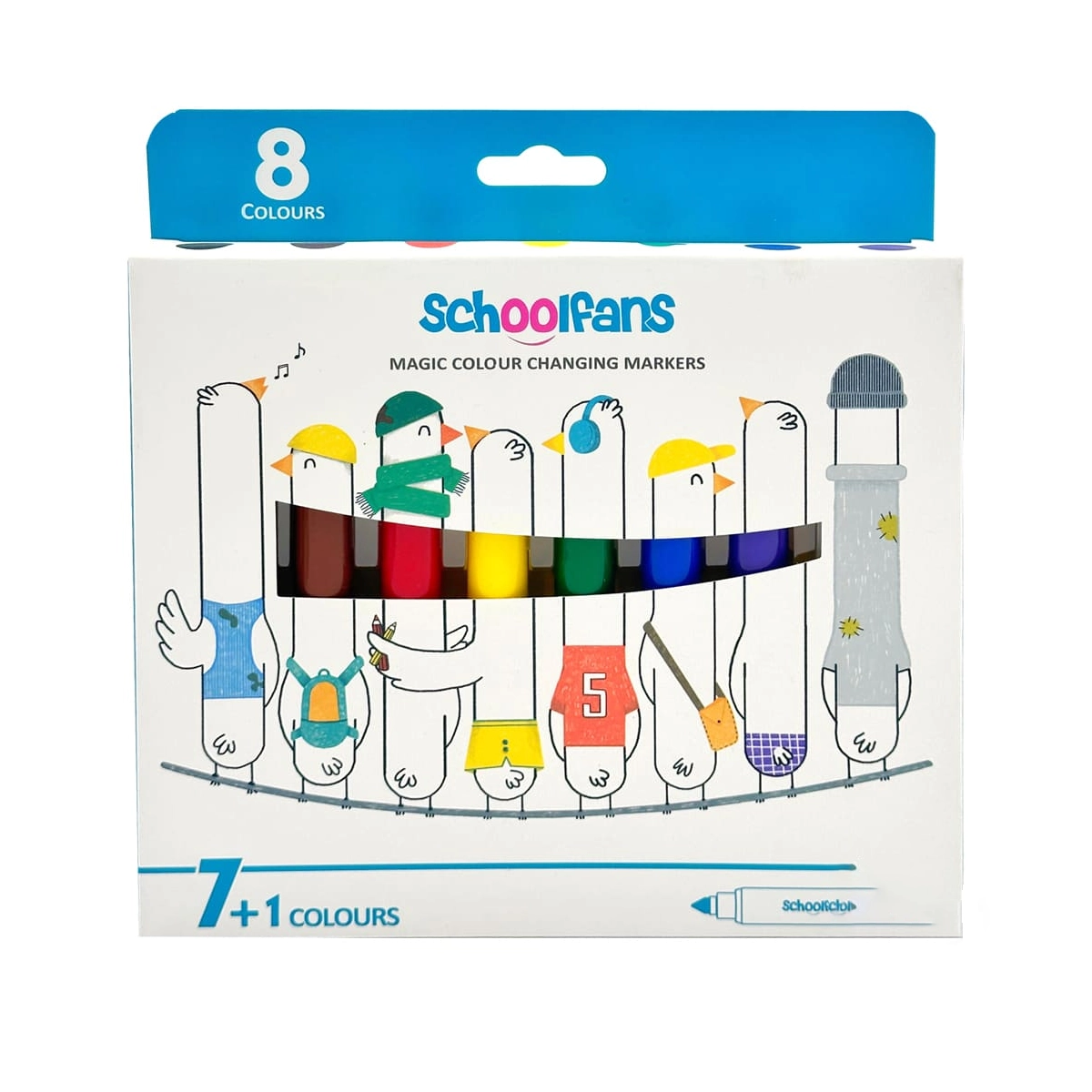 ماژیک جادویی اسکول فنس کد 92435 بسته 1+7 عددی ماژیک جادویی اسکول فنس کد 92435 بسته 1+7 عددی