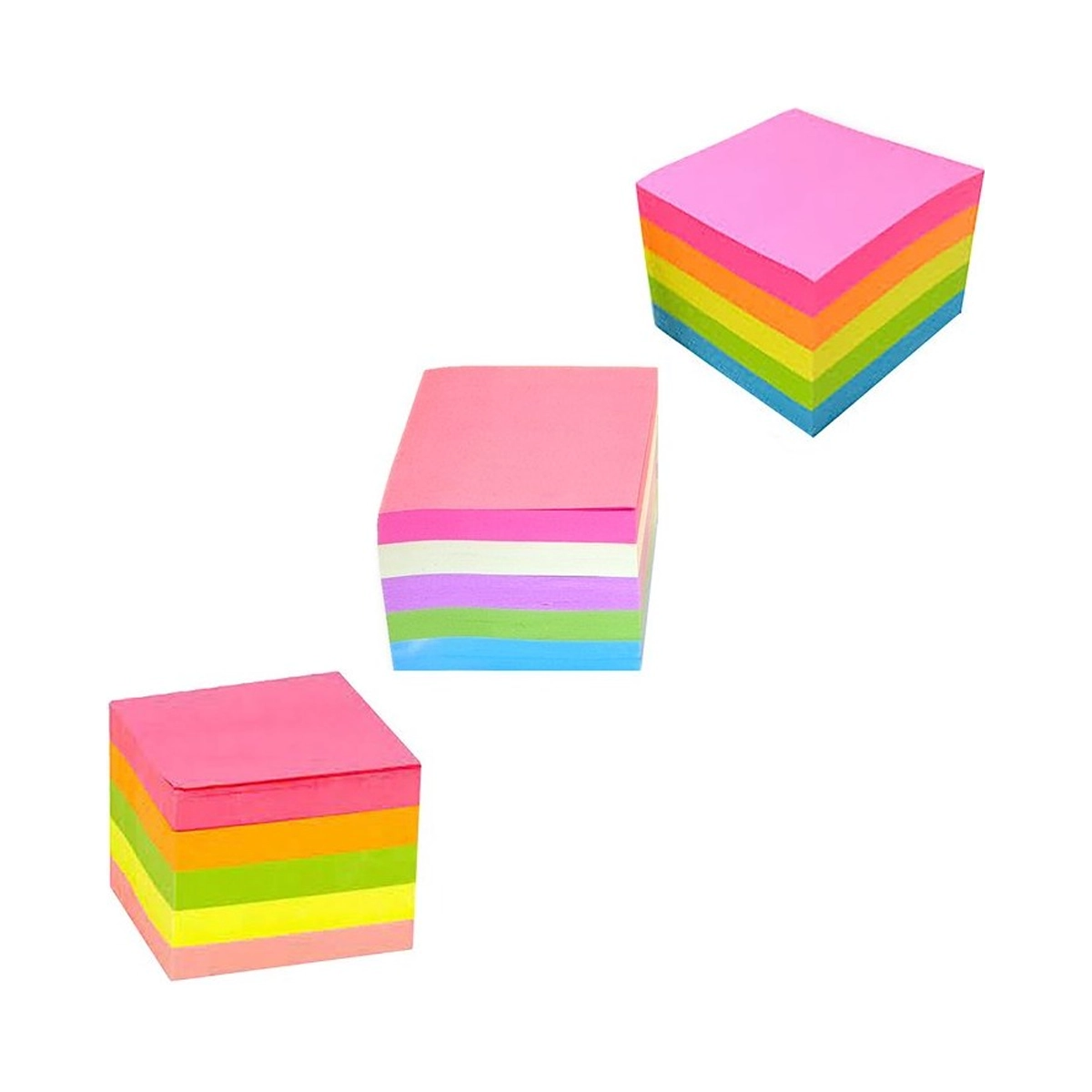 کاغذ یادداشت چسب دار مدل رنگی سایز 5x5 سانتی متر