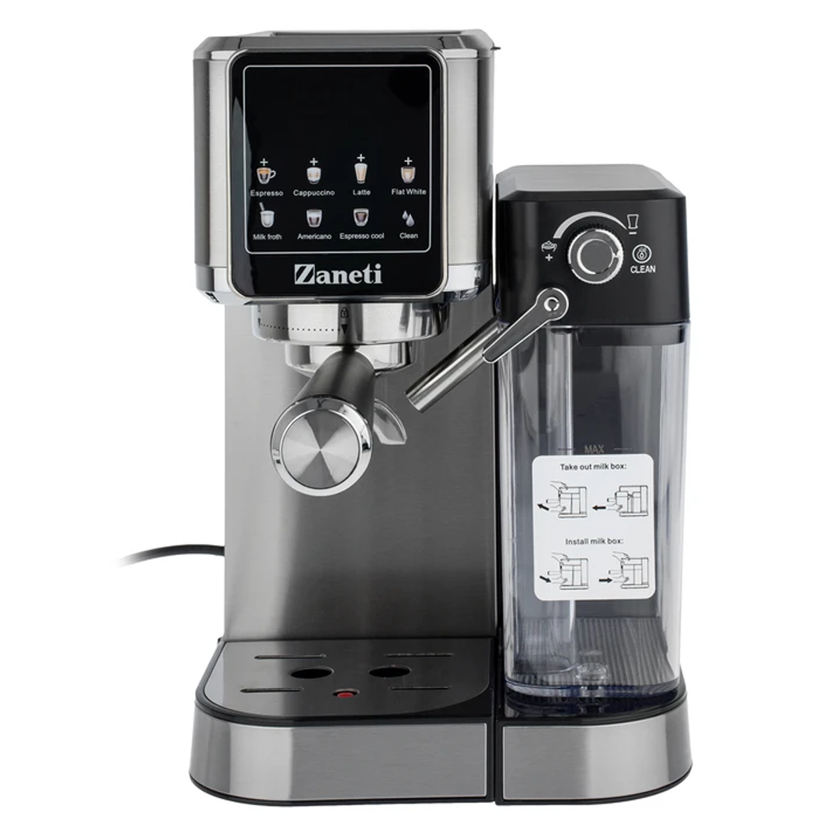 اسپرسو ساز زانتی مدل ZZCF-20UT12EMSA-استیل اسپرسو ساز زانتی مدل ZZCF-20UT12EMSA-استیل