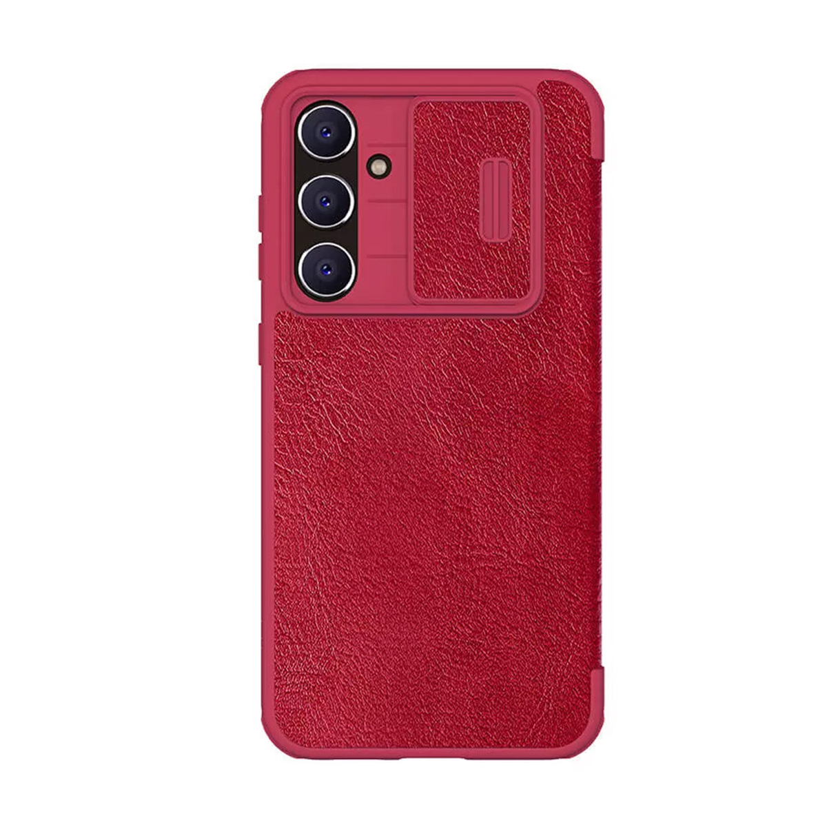 کاور گوشی سامسونگ Galaxy S23 FE نیلکین مدل Qin Pro Leather-قرمز کاور گوشی سامسونگ Galaxy S23 FE نیلکین مدل Qin Pro Leather-قرمز