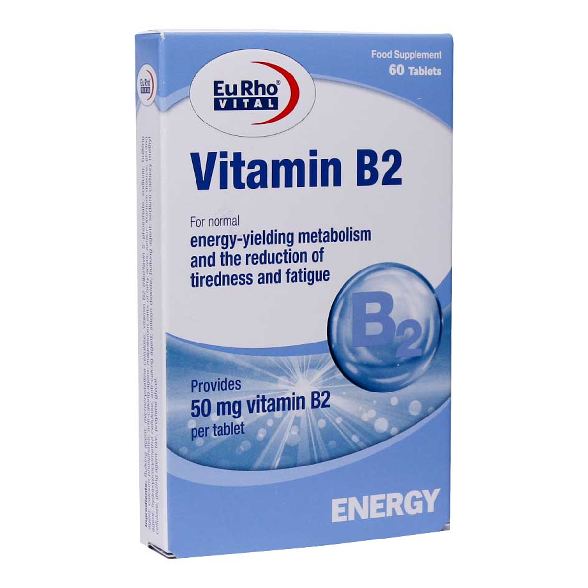قرص ویتامین B2 یوروویتال بسته 60 عددی قرص ویتامین B2 یوروویتال بسته 60 عددی