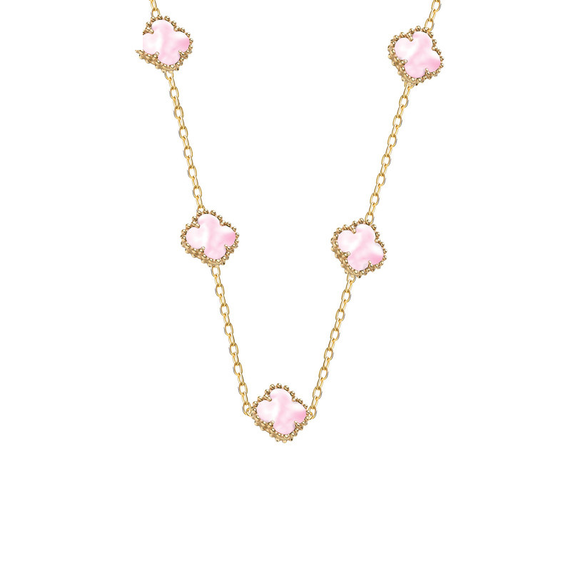 گردنبند طلا 18 عیار زنانه با زنجیر طرح ونکلیف ماوی گالری مدل گل گوارسه 5 گردنبند طلا 18 عیار زنانه با زنجیر طرح ونکلیف ماوی گالری مدل گل گوارسه 5