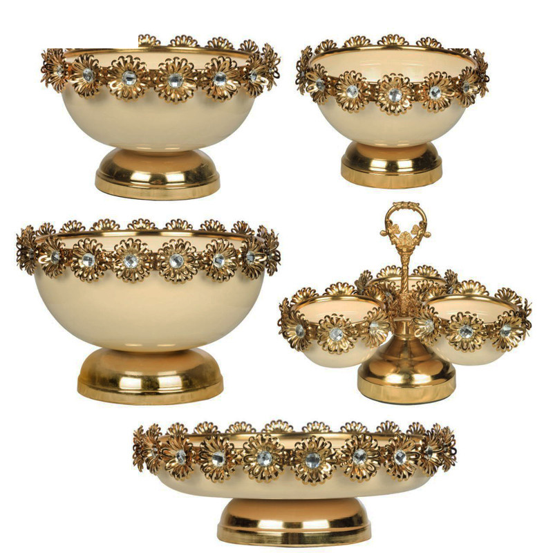 ست پذیرایی پنج پارچه چشمه نور مدل B8086/CR-G ست پذیرایی پنج پارچه چشمه نور مدل B8086/CR-G