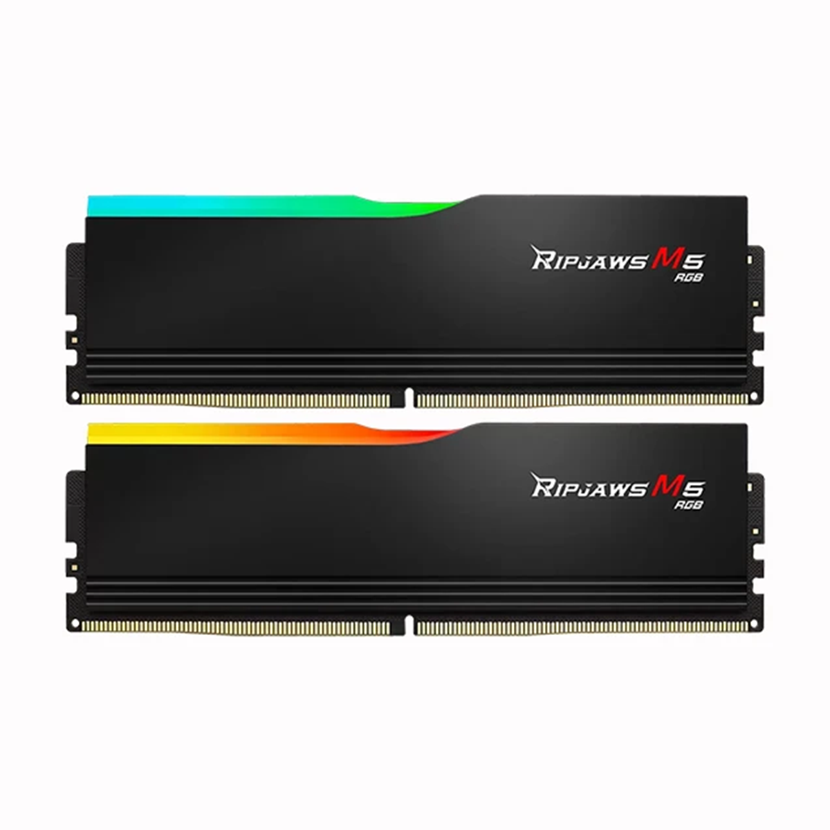 رم کامپیوتر DDR5 دو کاناله 6400 مگاهرتز CL32 جی اسکیل مدل Ripjaws M5 RGB ظرفیت 32 گیگابایت رم کامپیوتر DDR5 دو کاناله 6400 مگاهرتز CL32 جی اسکیل مدل Ripjaws M5 RGB ظرفیت 32 گیگابایت