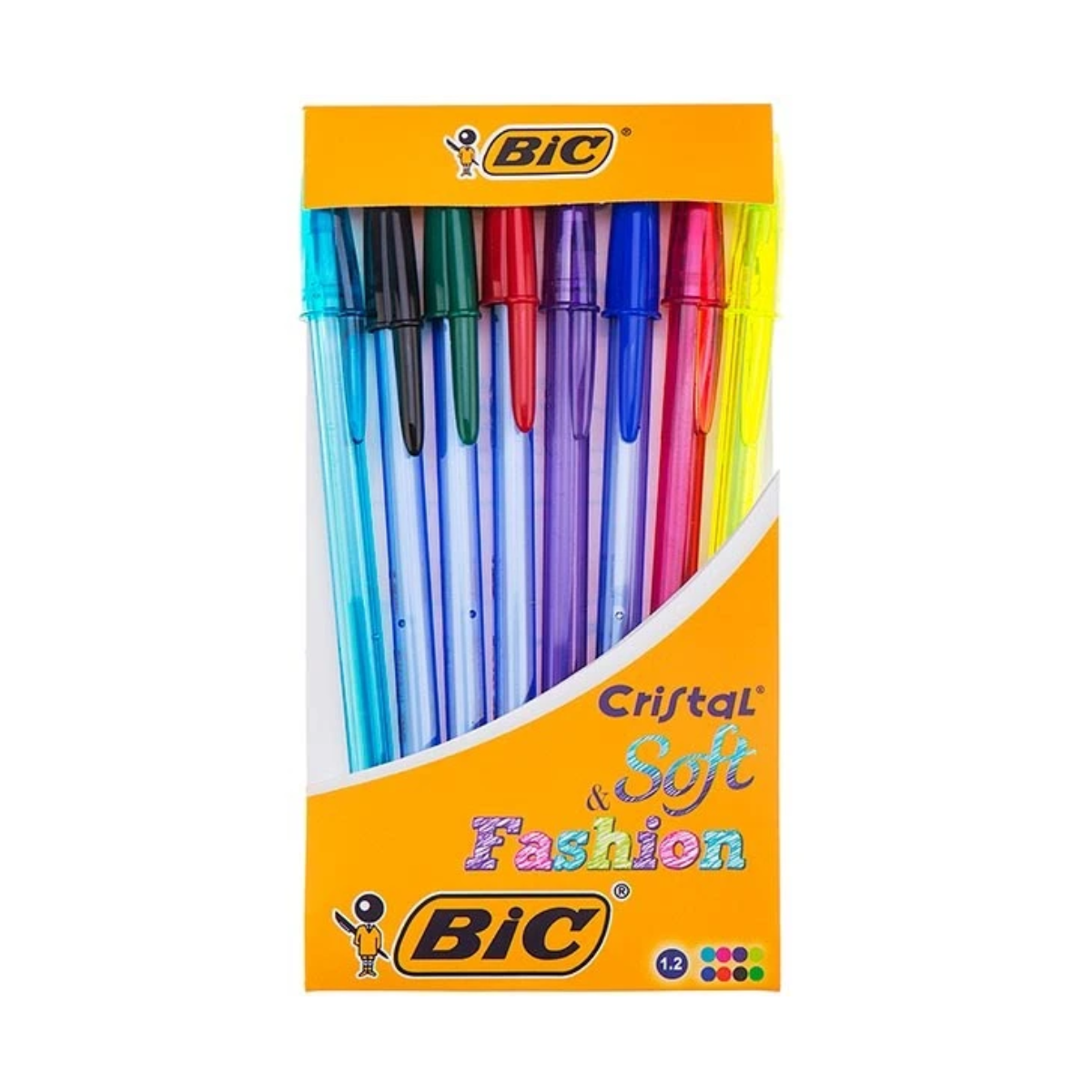 خودکار بیک مدل Cristal Soft and Fashion بسته 8 عددی-چند رنگ