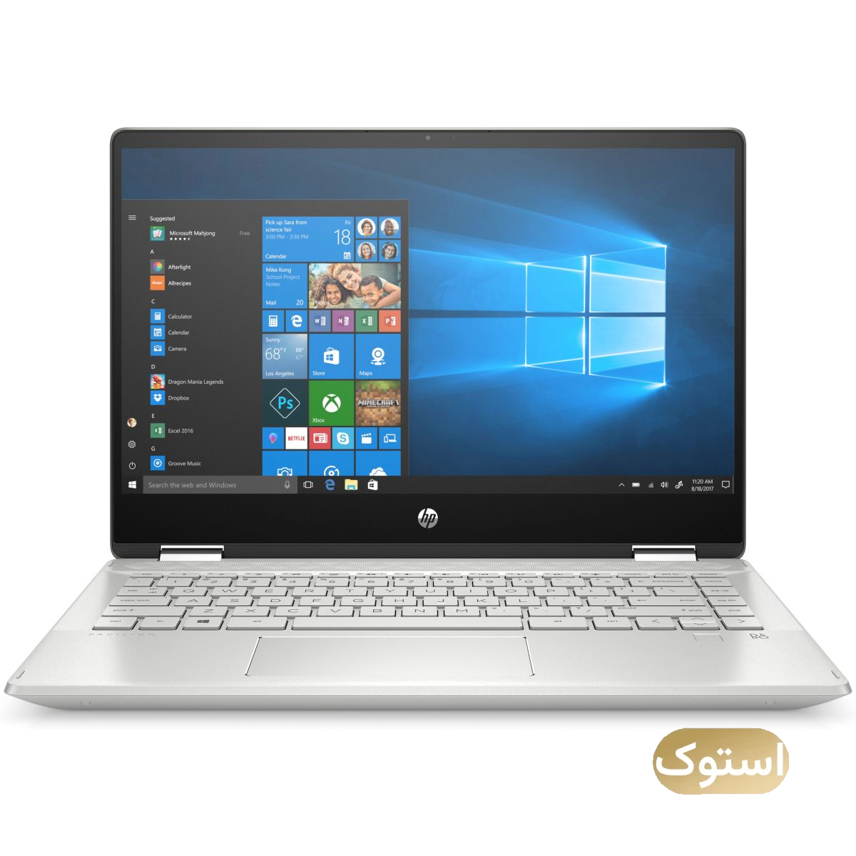 لپ تاپ استوک USED - اچ پی 14 اینچی مدل Pavilion X360 i5 10210U 8GB 256GB - رزگلد لپ تاپ استوک USED - اچ پی 14 اینچی مدل Pavilion X360 i5 10210U 8GB 256GB - رزگلد