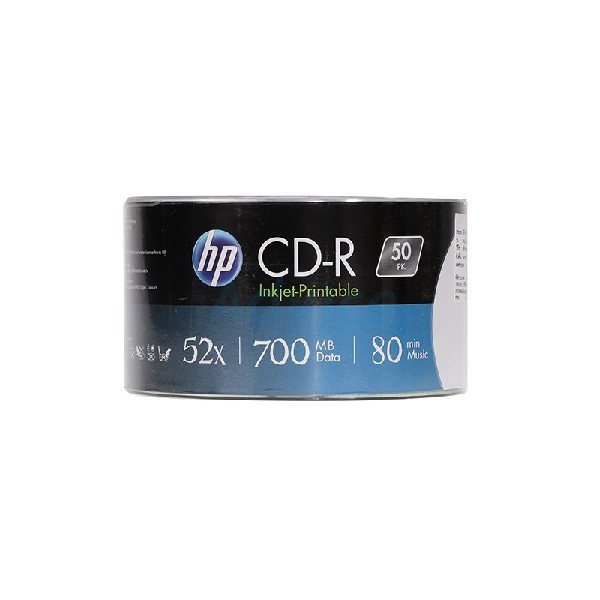 سی دی خام اچ پی مدل پرینتبل Cd hp printable بسته 50 عددی