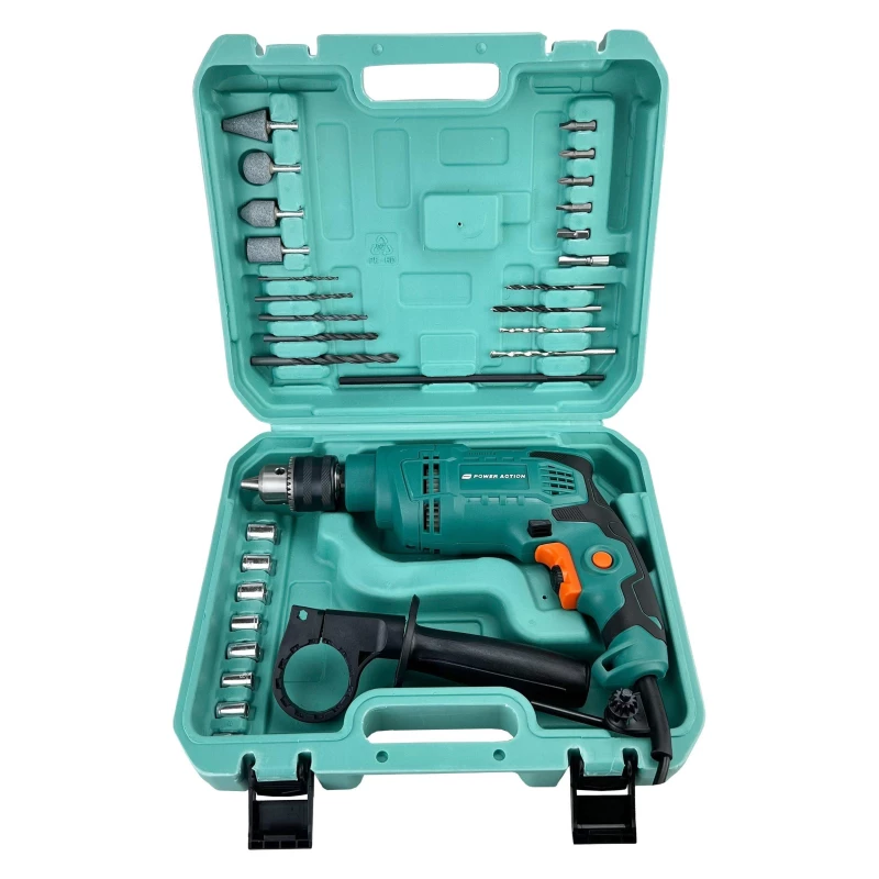 مجموعه 30 عددی دریل چکشی پاور اکشن مدل ID 750-C-چند رنگ