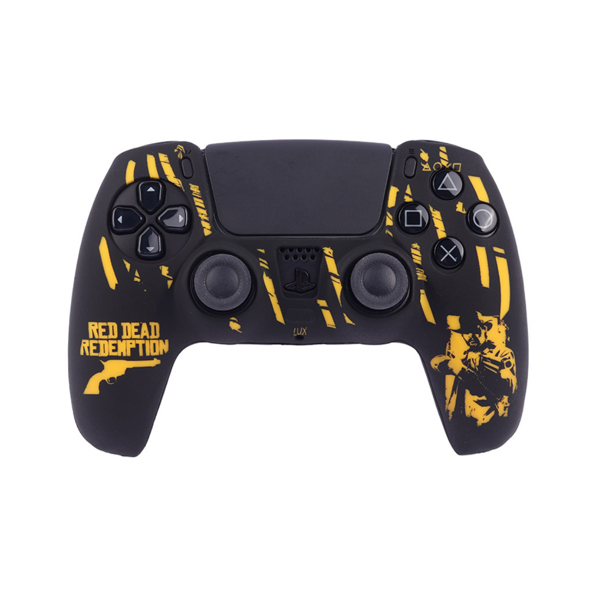روکش دسته بازی PS5 مدل Red Dead Redemption کد 1-مشکی زرد