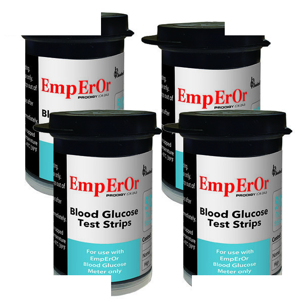 نوار تست قندخون امپرور مدل prodigy چهار بسته 50 عددی نوار تست قندخون امپرور مدل prodigy چهار بسته 50 عددی