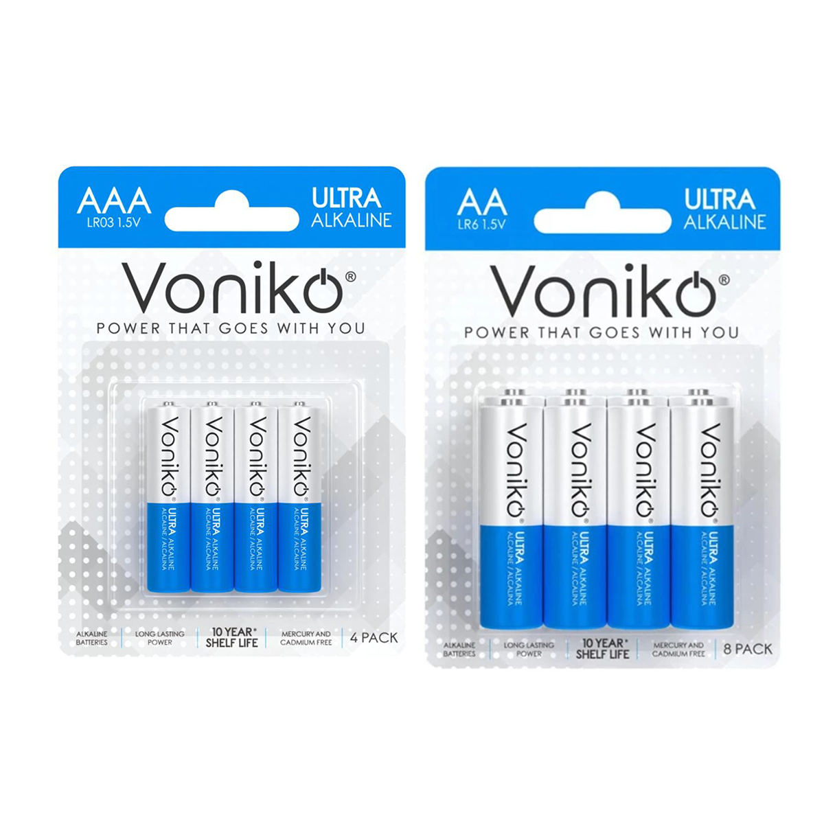 باتری نیم قلمی ونیکو مدل LR03 بسته 4 عددی به همراه باتری قلمی ونیکو مدل LR6 بسته 8 عددی باتری نیم قلمی ونیکو مدل LR03 بسته 4 عددی به همراه باتری قلمی ونیکو مدل LR6 بسته 8 عددی