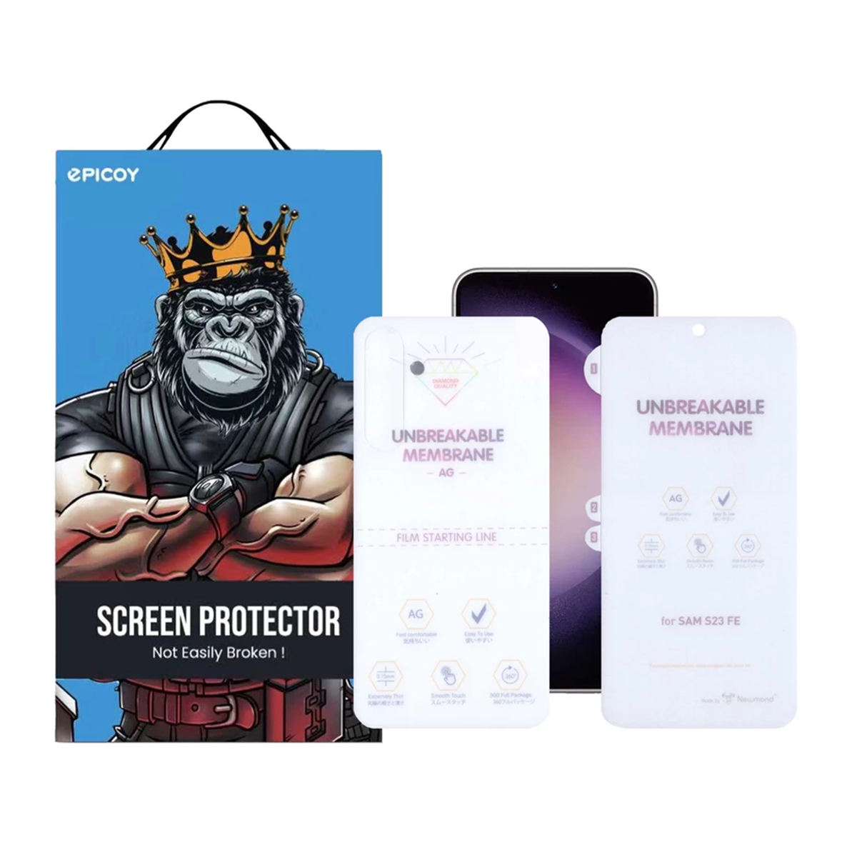 گلس صفحه نمایش و پشت گوشی سامسونگ Galaxy S23 FE اپیکوی مات مدل Hydrogel-Matte گلس صفحه نمایش و پشت گوشی سامسونگ Galaxy S23 FE اپیکوی مات مدل Hydrogel-Matte