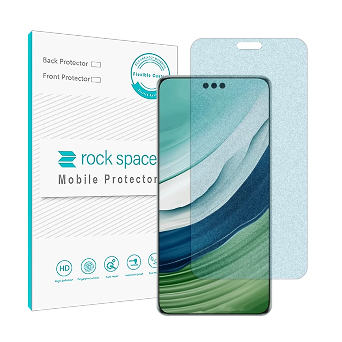 گلس مات گوشی هوآوی Mate 60 pro plus راک اسپیس مدل MBLU گلس مات گوشی هوآوی Mate 60 pro plus راک اسپیس مدل MBLU