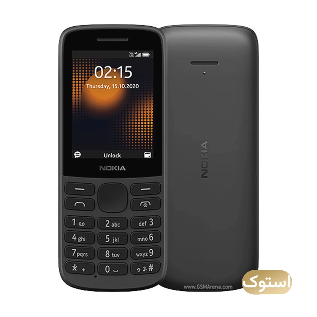 گوشی موبایل استوک Open Box - نوکیا 215 4G دو سیم کارت مونتاژ ایران - مشکی