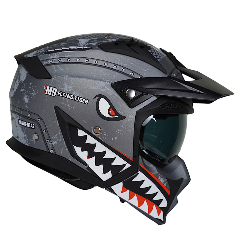 کلاه کاسکت فک جداشونده راپیدو مدل 890+ shark کلاه کاسکت فک جداشونده راپیدو مدل 890+ shark