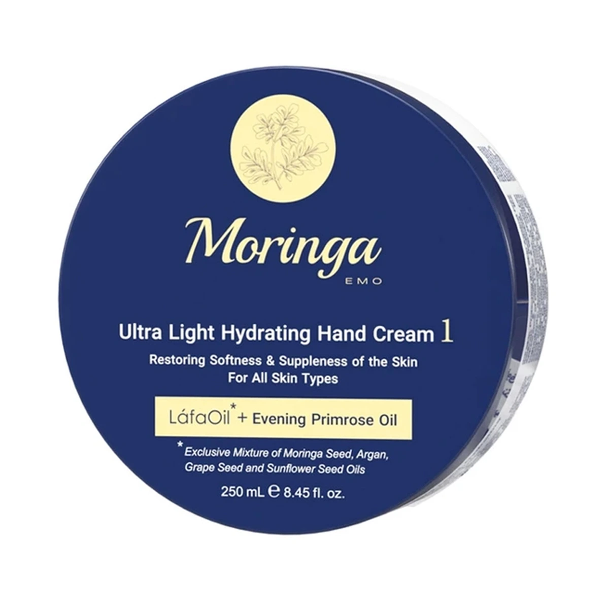 کرم دست مورینگا امو مدل 1 فوق سبک حجم 250 میلی لیتر