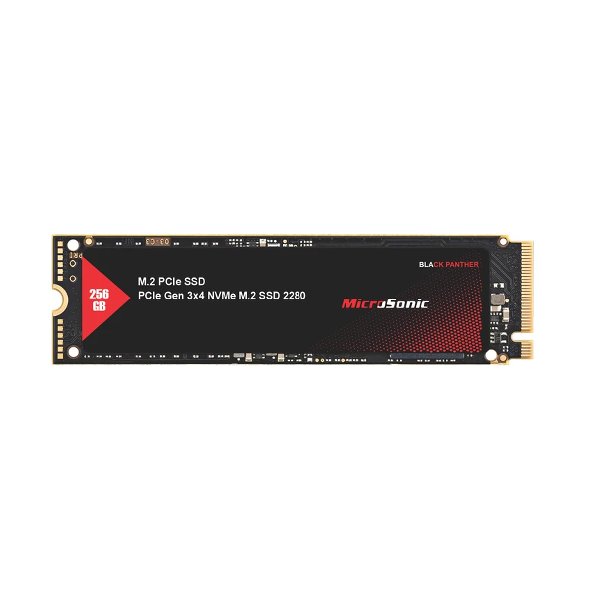 اس اس دی اینترنال PCIe Gen3 x4 میکروسونیک مدل BLACK PANTHER ظرفیت 256 گیگابایت