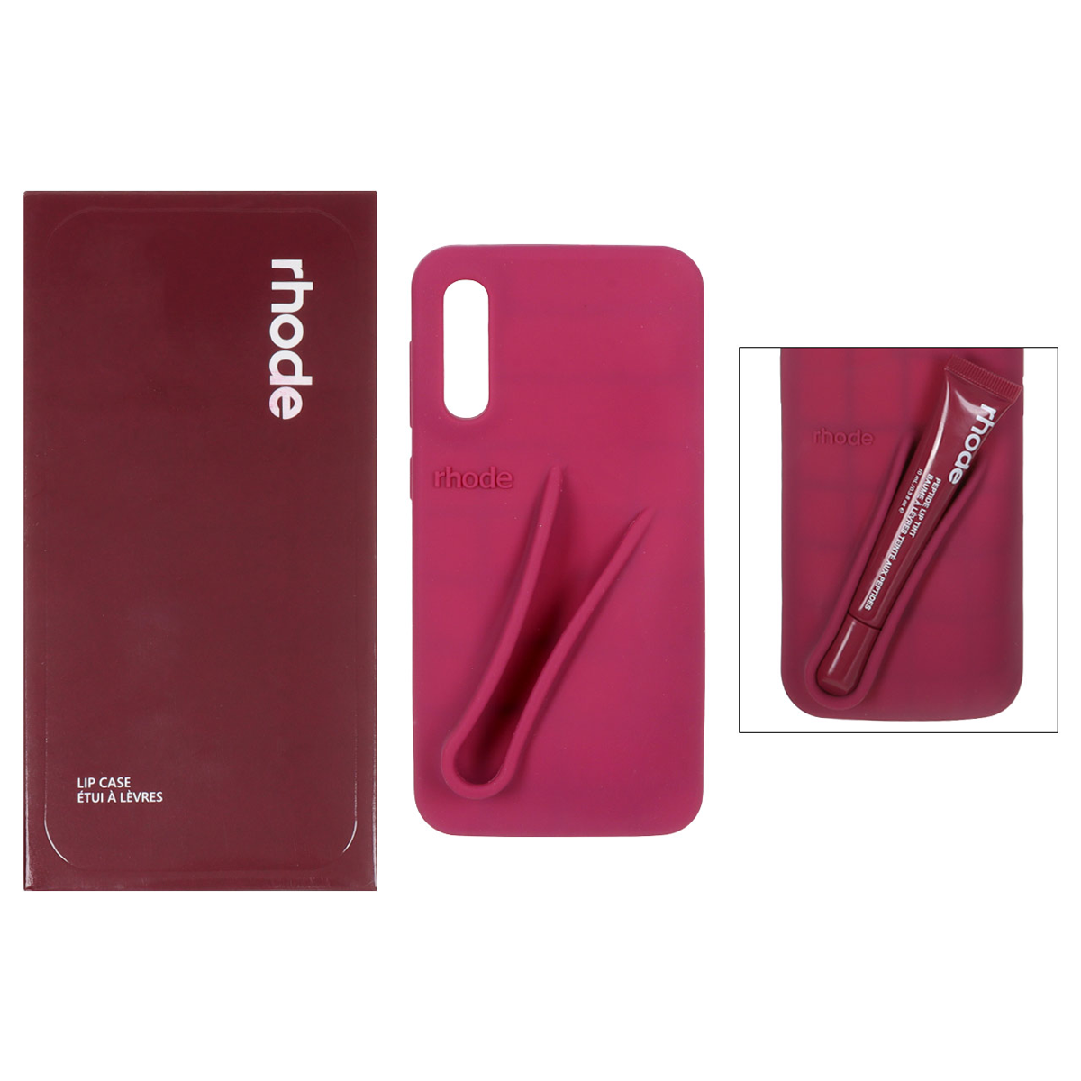 کاور گوشی سیلیکونی پاک کنی سامسونگ Galaxy A50s مدل Lip Case rhode به همراه لیپ گلاس رود کاور گوشی سیلیکونی پاک کنی سامسونگ Galaxy A50s مدل Lip Case rhode به همراه لیپ گلاس رود