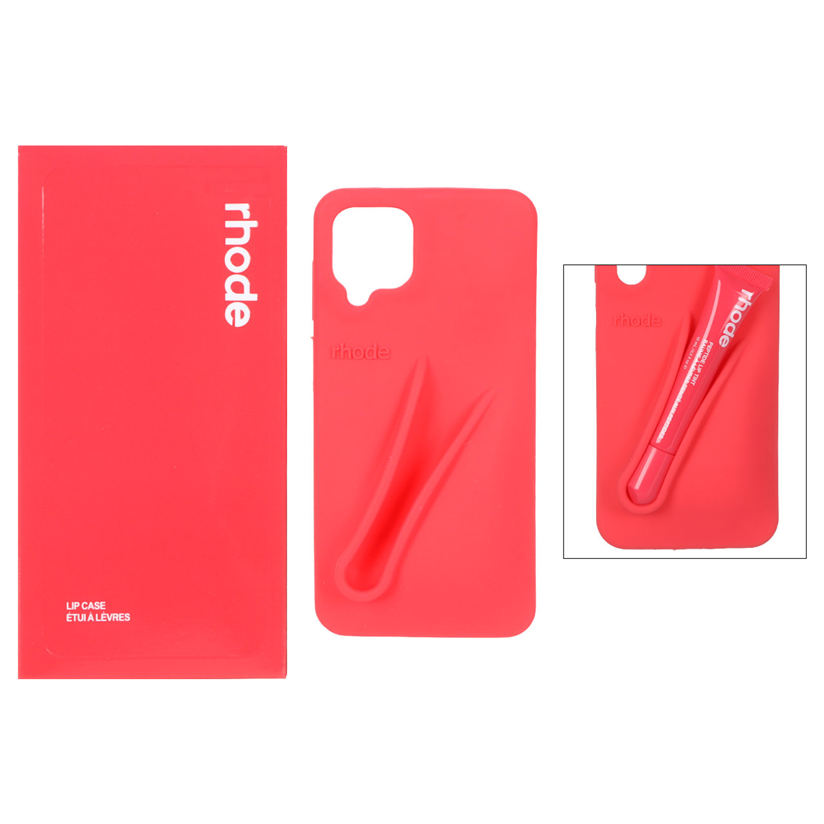 کاور گوشی سیلیکونی پاک کنی سامسونگ Galaxy F12 مدل Lip Case rhode به همراه لیپ گلاس رود کاور گوشی سیلیکونی پاک کنی سامسونگ Galaxy F12 مدل Lip Case rhode به همراه لیپ گلاس رود