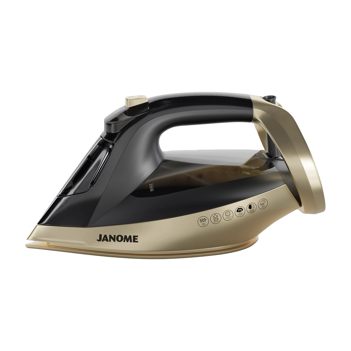 اتو بخار ژانومه مدل ID1050-مشکی طلایی اتو بخار ژانومه مدل ID1050-مشکی طلایی