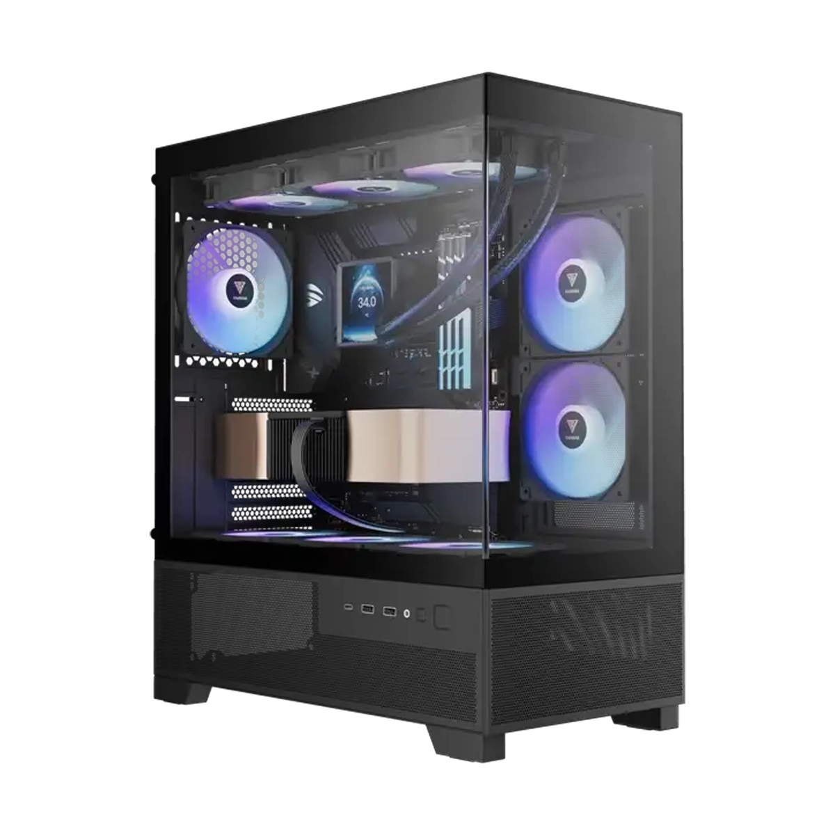 کیس کامپیوتر گیم دیاس مدل AURA GC12 ARGB کیس کامپیوتر گیم دیاس مدل AURA GC12 ARGB