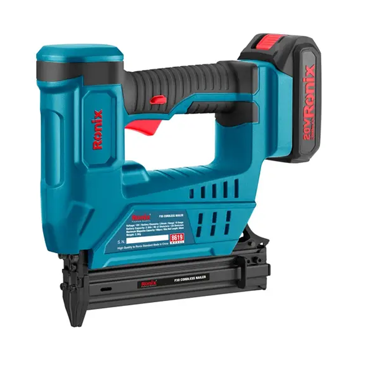 میخکوب شارژی 20 ولت اسکا F30 رونیکس مدل 8619