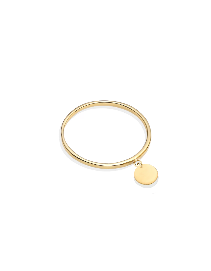 انگشتر طلا 18عیار اپال گلد مدل آویز سکه ای انگشتر طلا 18عیار اپال گلد مدل آویز سکه ای