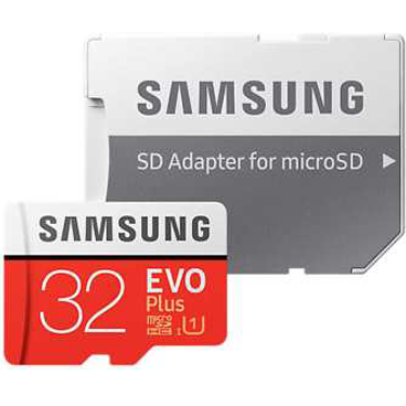 کارت حافظه microSDXC سامسونگ مدل Evo Plus کلاس 10 - ظرفیت 32 گیگابایت به همراه آداپتور SD-سفید کارت حافظه microSDXC سامسونگ مدل Evo Plus کلاس 10 - ظرفیت 32 گیگابایت به همراه آداپتور SD-سفید