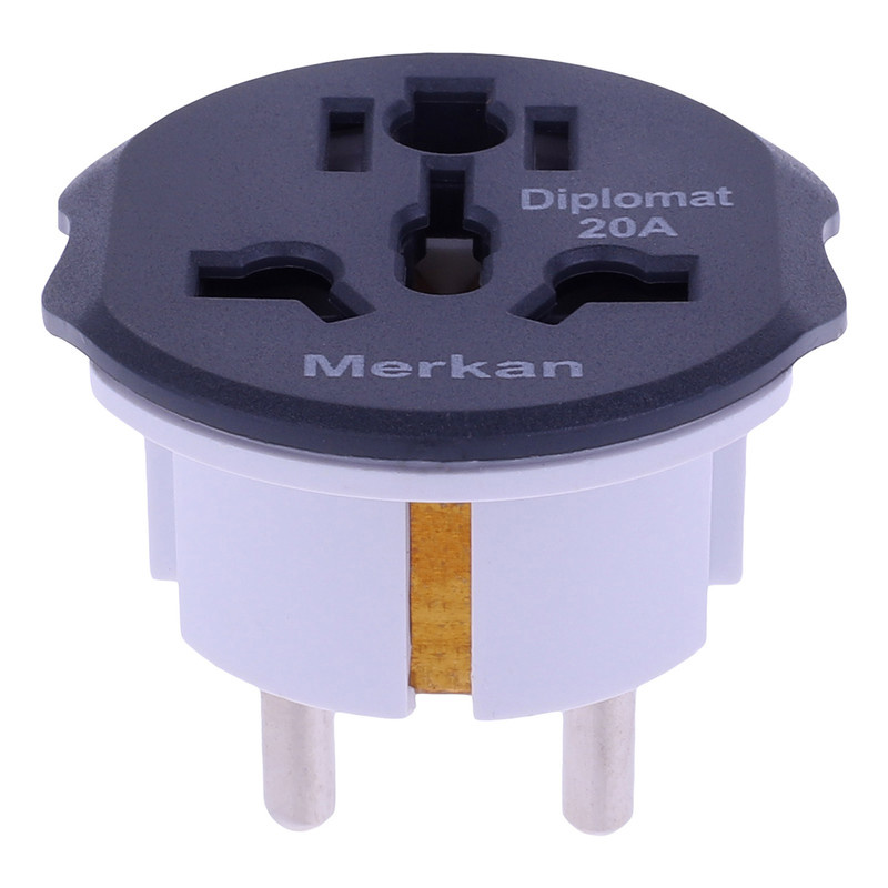 دوشاخه تبدیل 3 به 2 دیپلمات مدل Merkan دوشاخه تبدیل 3 به 2 دیپلمات مدل Merkan