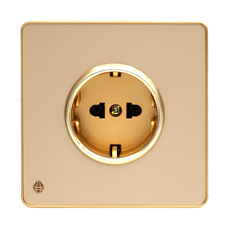 پریز برق ارت دار صنایع آسیا الکتریک مدل YBeG