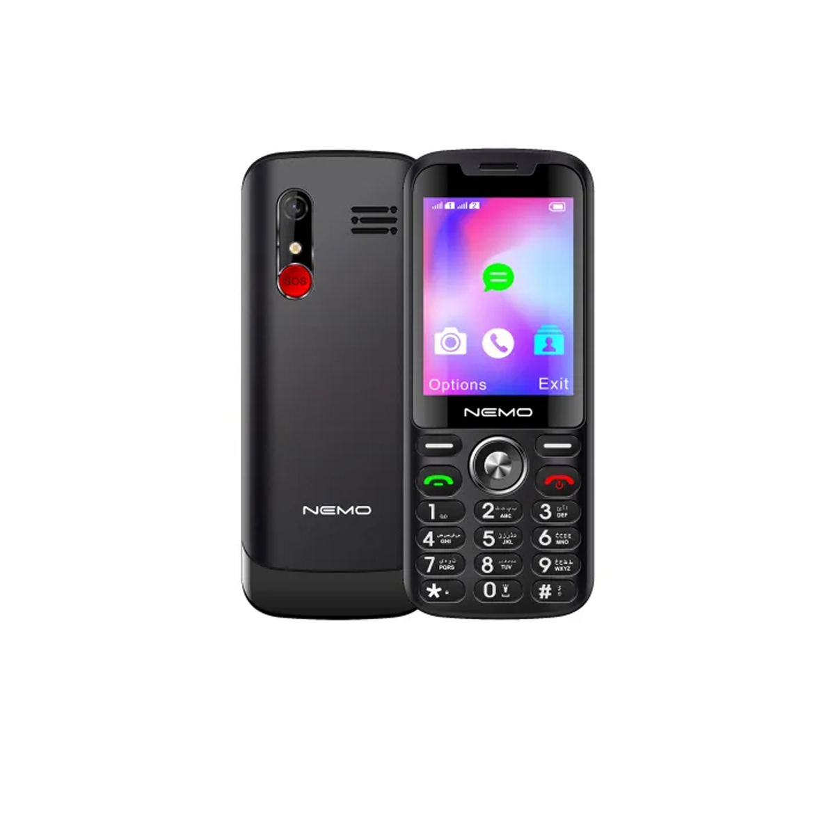 گوشی موبایل نمو مدل E177 دو سیم کارت-مشکی