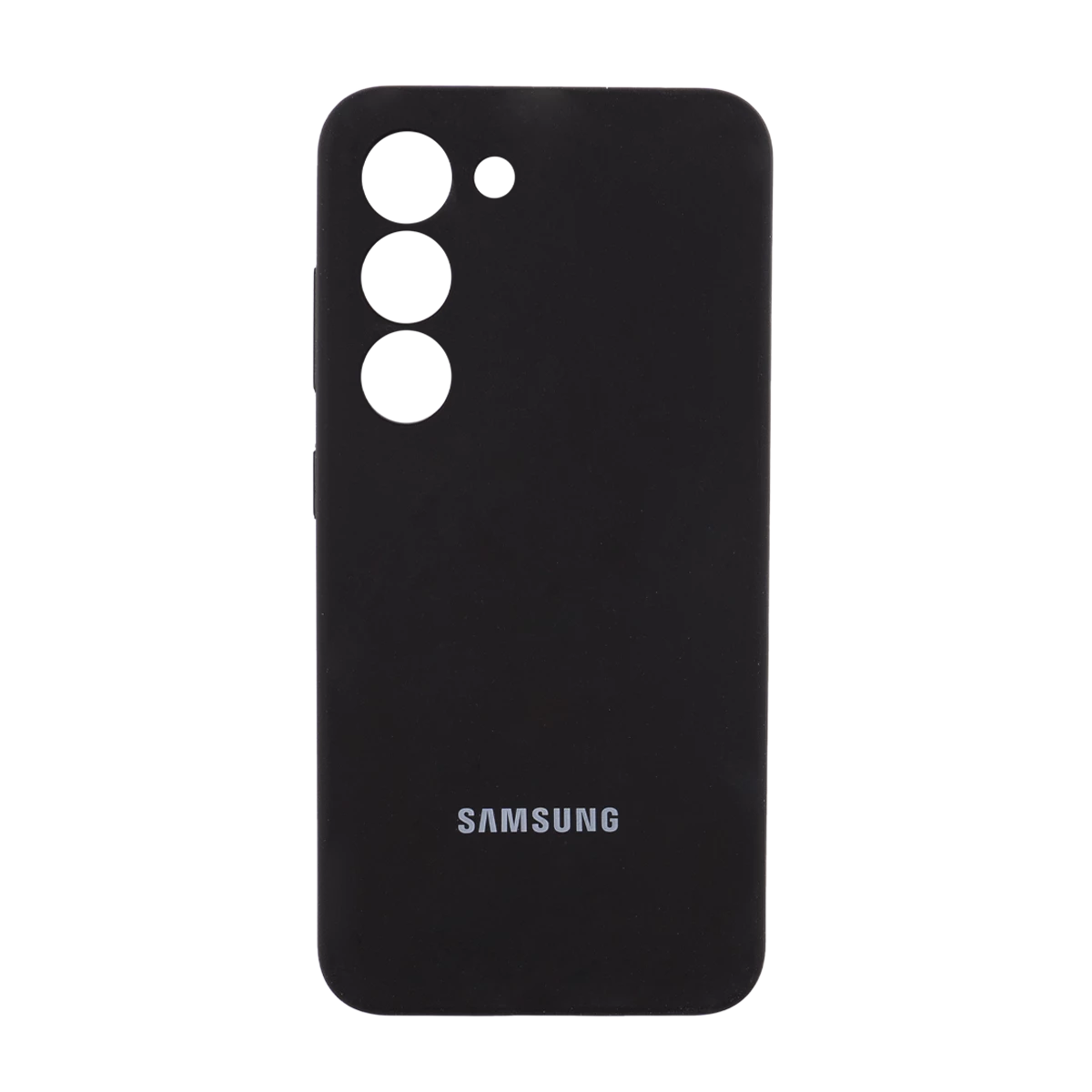 قاب گوشی سامسونگ گلکسی S23 مدل سیلیکونی طرح اصل-صورتی تیره