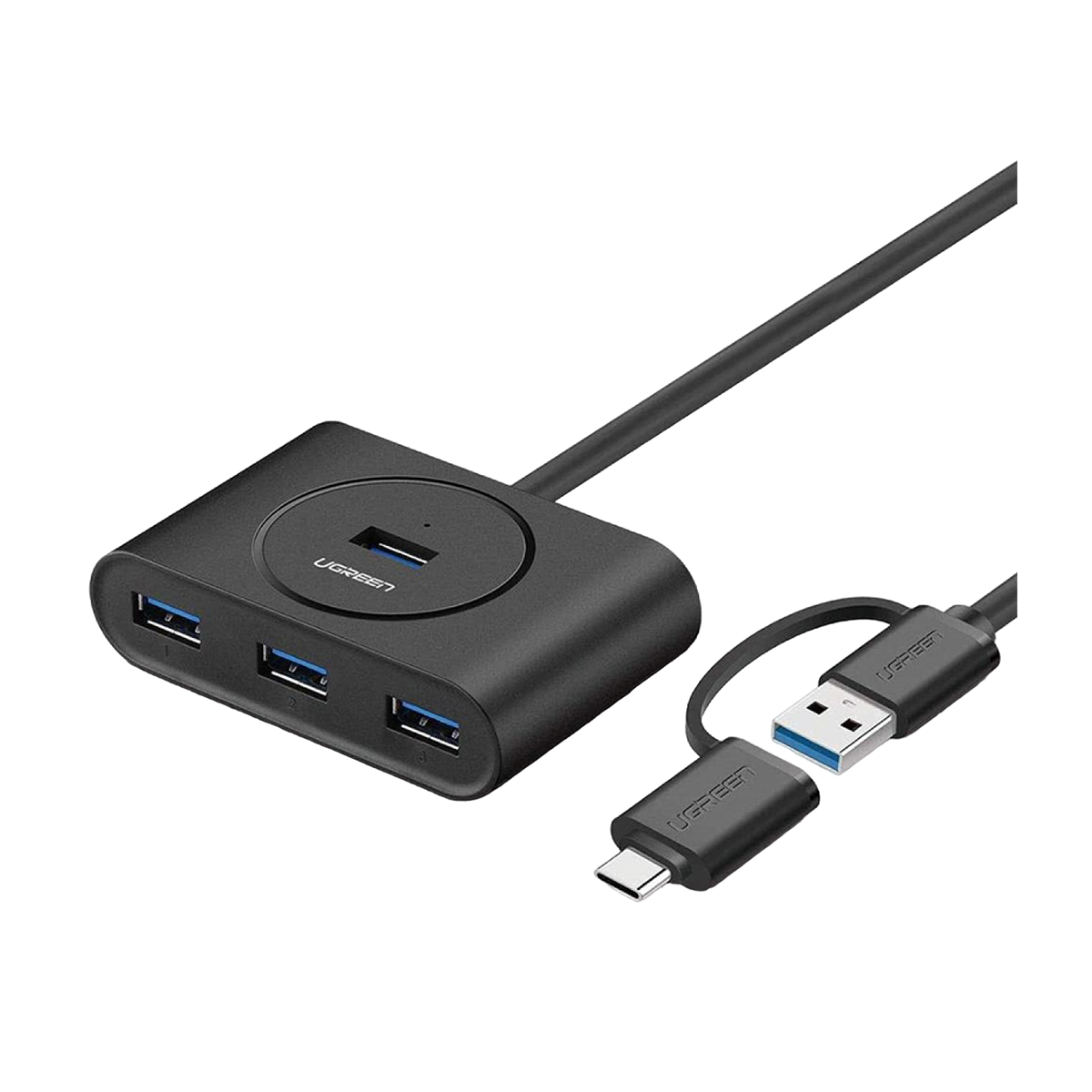 هاب USB-C یوگرین4 پورت مدل 40850 CR113-مشکی