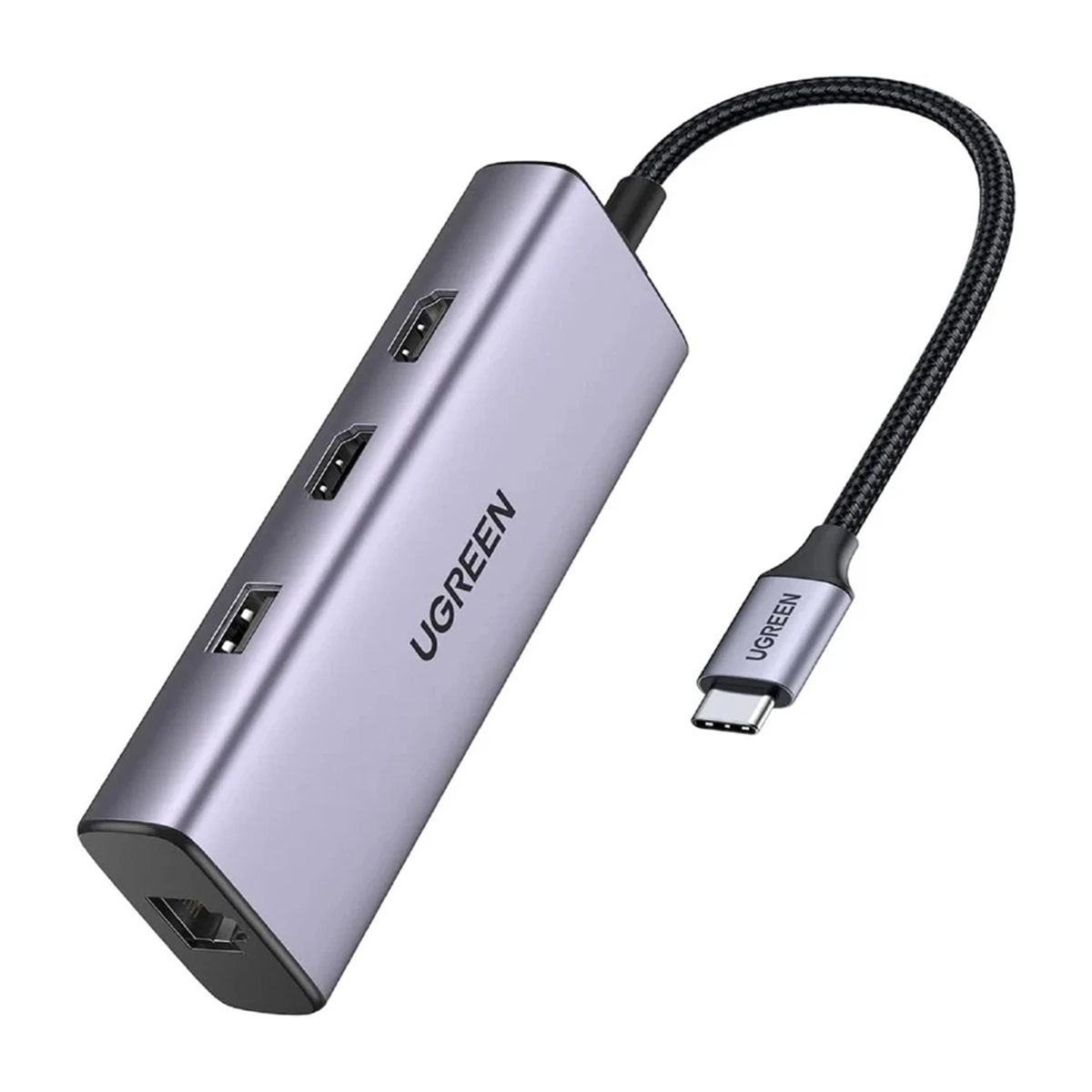 هاب USB-C یوگرین 8 پورت مدل CM490 90119-خاکستری هاب USB-C یوگرین 8 پورت مدل CM490 90119-خاکستری