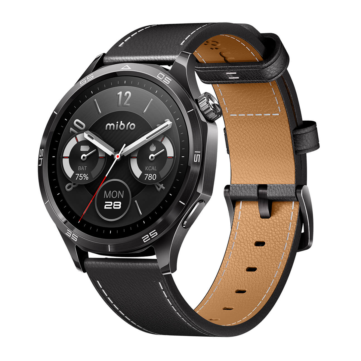 ساعت هوشمند میبرو مدل Mibro GT-بدنه خاکستری بند مشکی ساعت هوشمند میبرو مدل Mibro GT-بدنه خاکستری بند مشکی