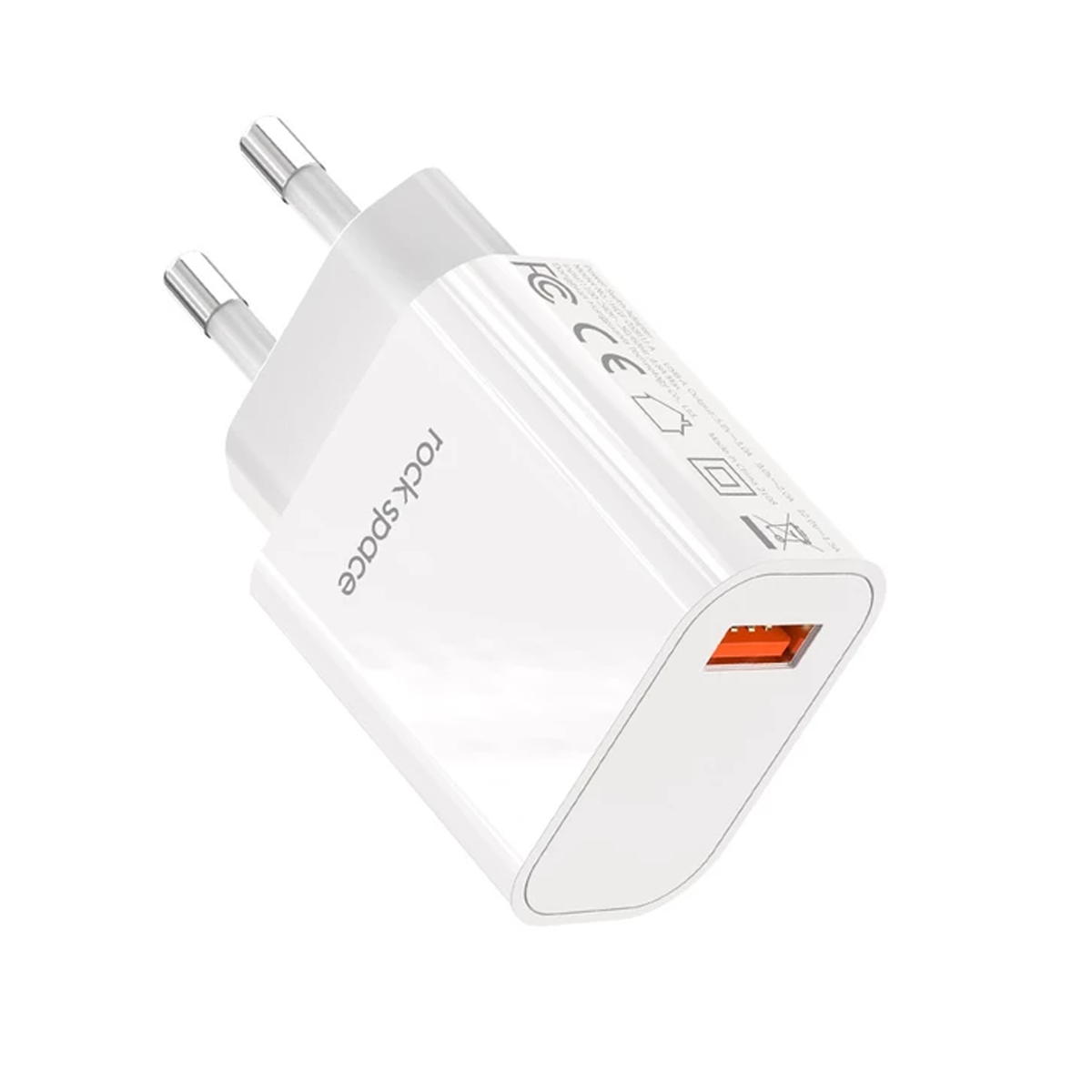 شارژر دیواری راک اسپیس مدل T48 توان 20 وات-سفید شارژر دیواری راک اسپیس مدل T48 توان 20 وات-سفید