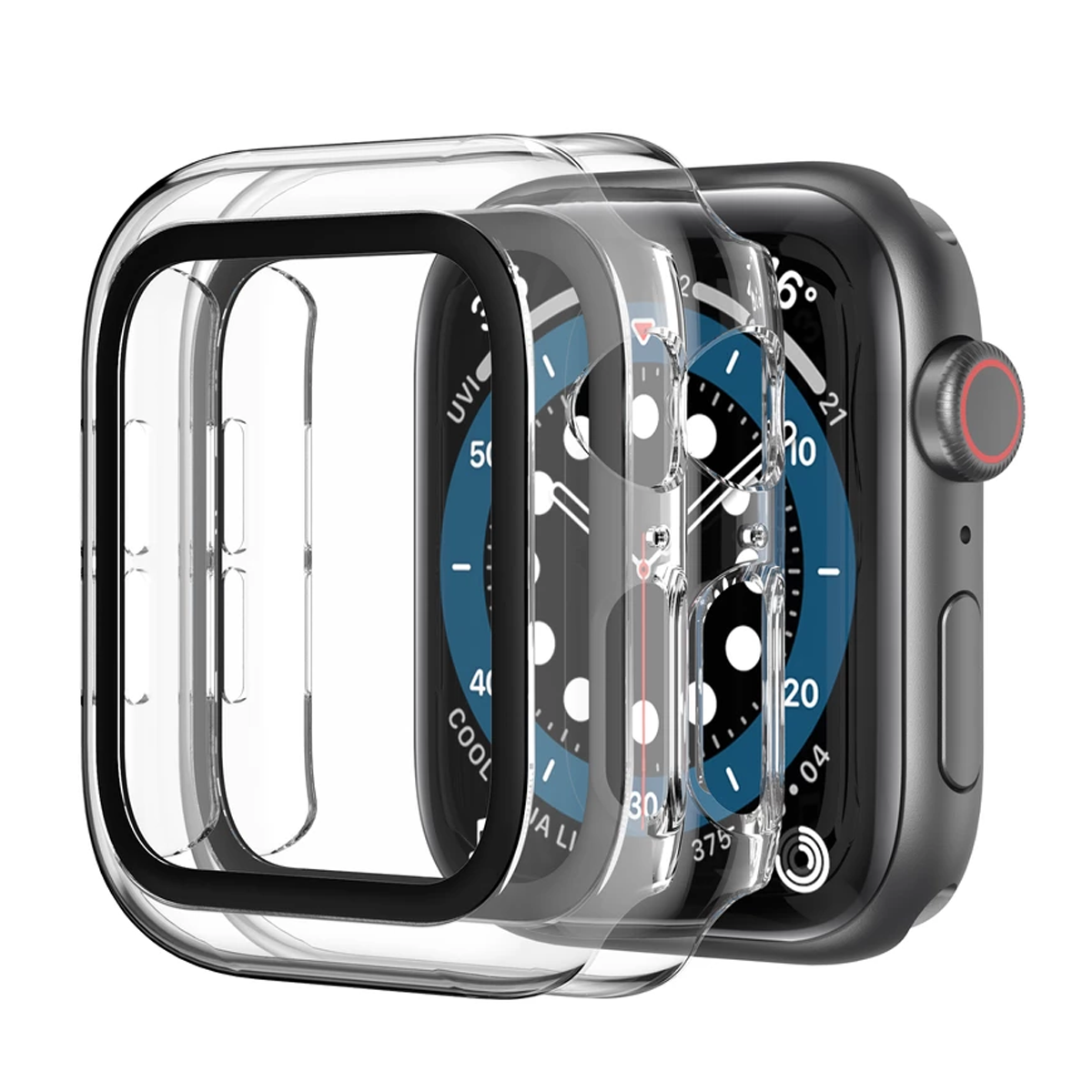 کاور اپل واچ 41 میلی متری آها استایل مدل WG46 بسته 2 عددی کاور اپل واچ 41 میلی متری آها استایل مدل WG46 بسته 2 عددی