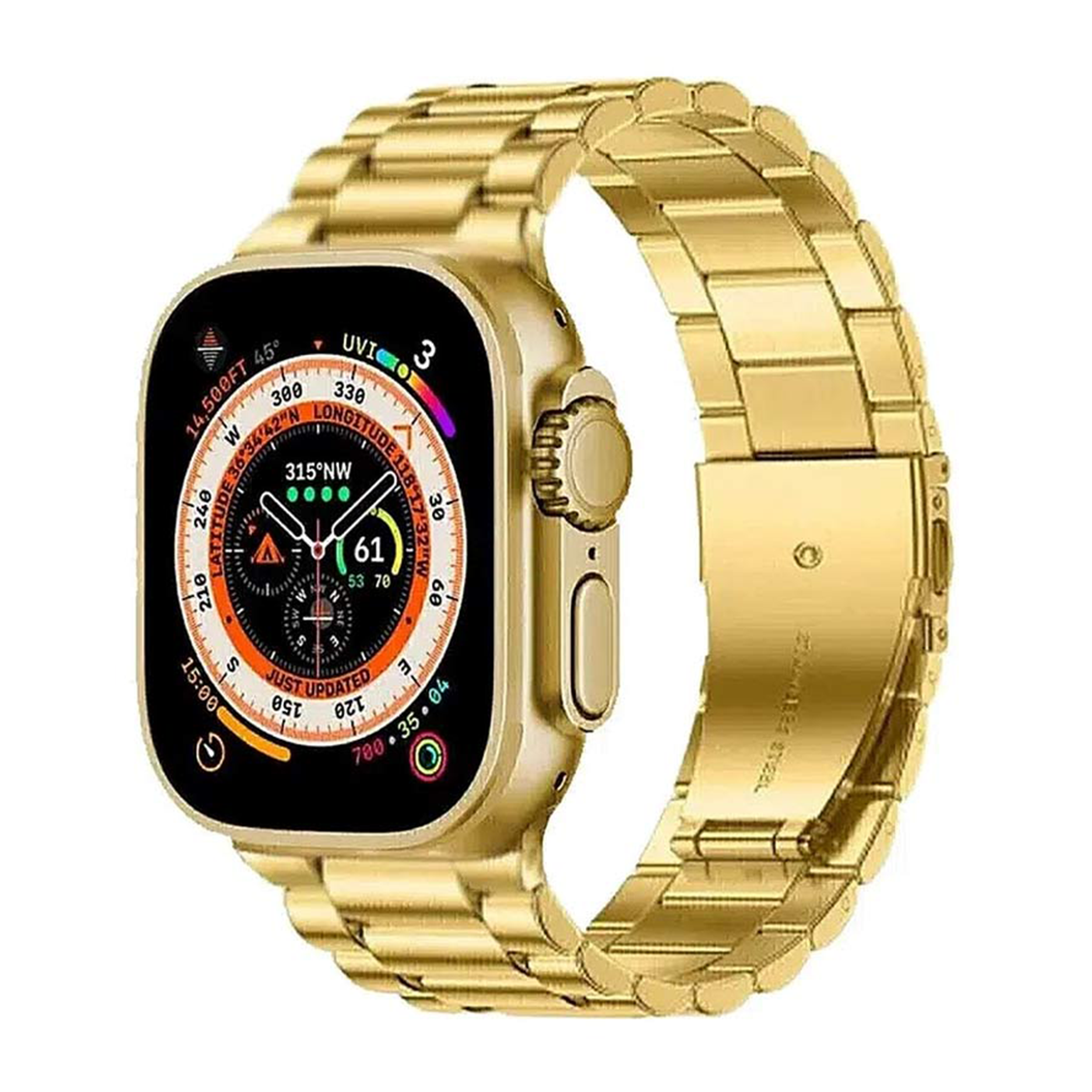 ساعت هوشمند XKIN مدل Watch Pro با بند Golden Steel ساعت هوشمند XKIN مدل Watch Pro با بند Golden Steel
