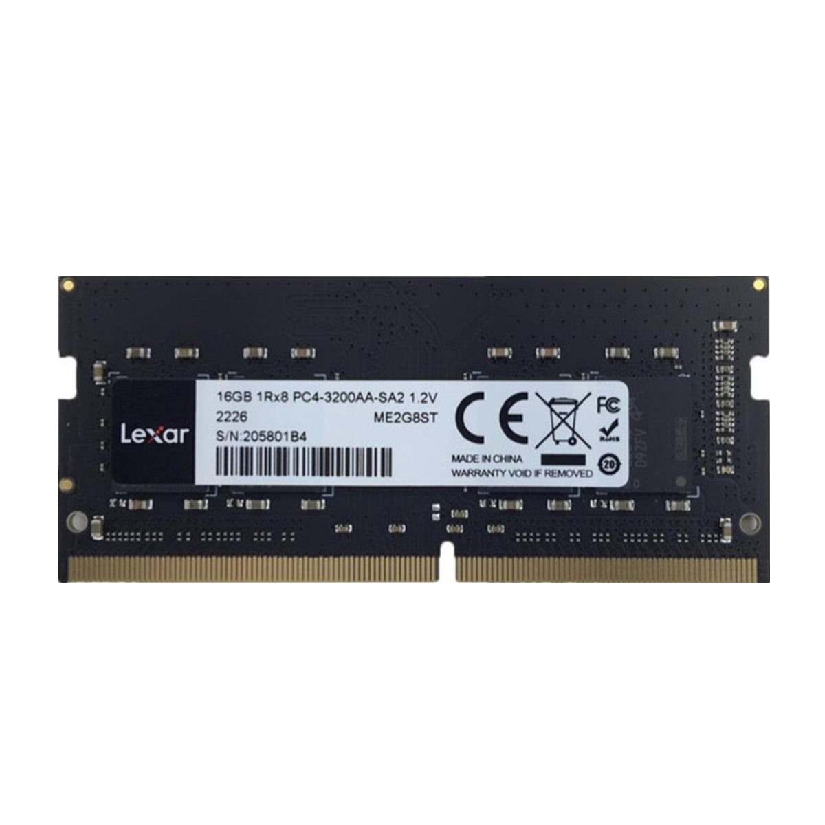 رم لپ تاپ DDR4 تک کاناله 3200 مگاهرتز CL22 لکسار مدل LD4AS016G-B3200GSST ظرفیت 16 گیگابایت رم لپ تاپ DDR4 تک کاناله 3200 مگاهرتز CL22 لکسار مدل LD4AS016G-B3200GSST ظرفیت 16 گیگابایت