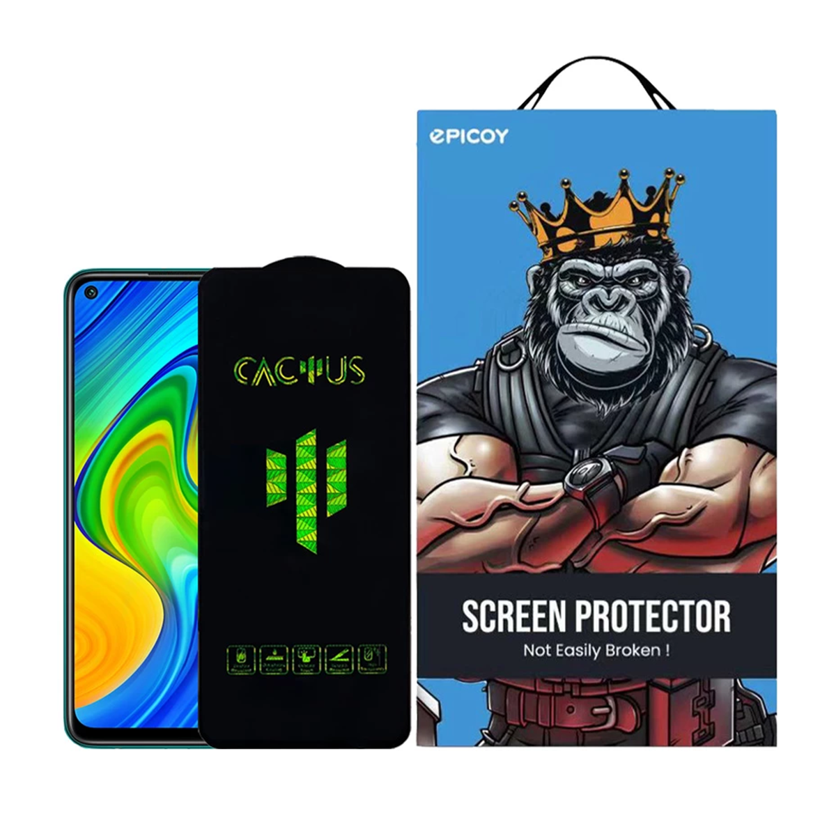 گلس گوشی شیائومی Redmi note 9 اپیکوی مدل Cactus گلس گوشی شیائومی Redmi note 9 اپیکوی مدل Cactus