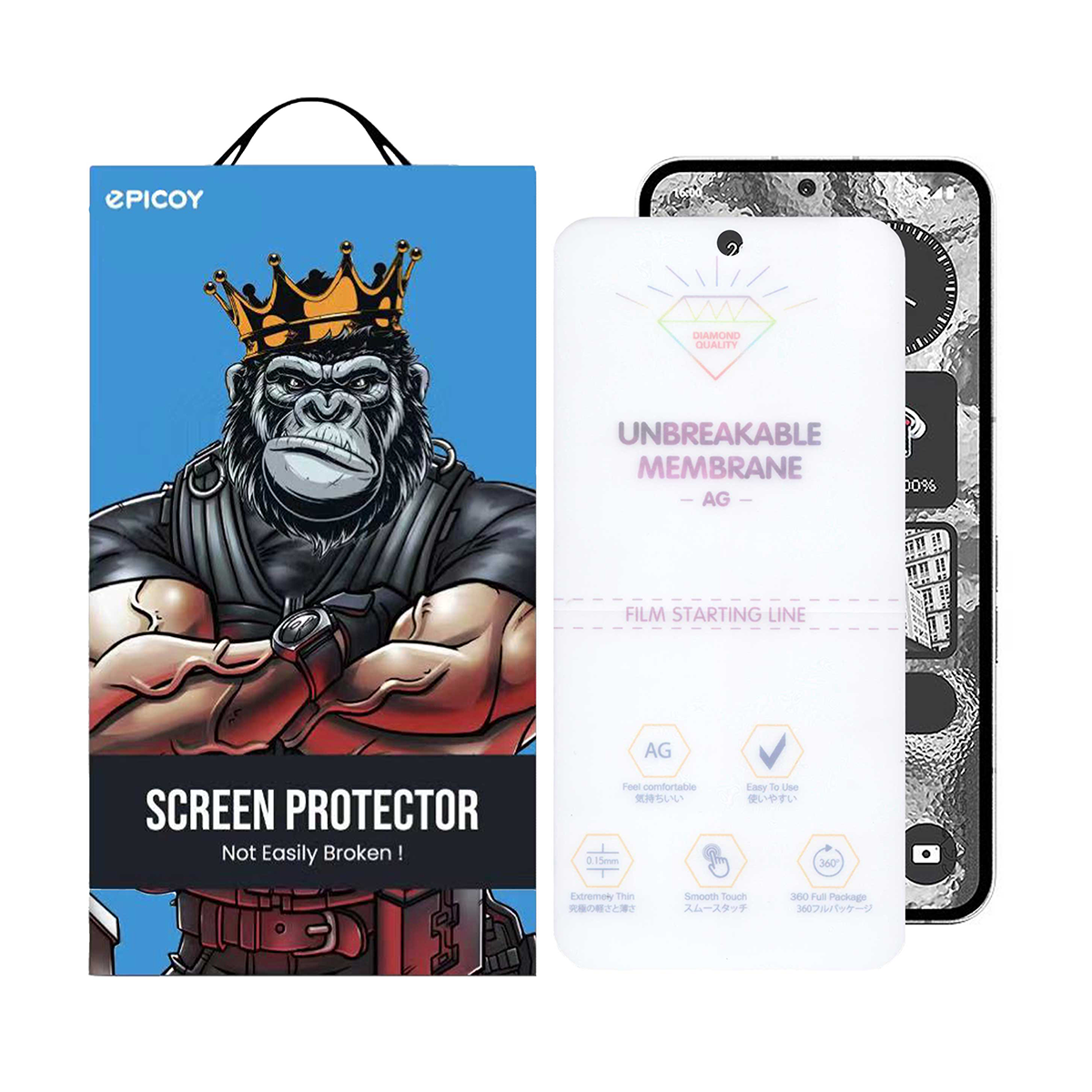 گلس مات گوشی ناتینگ Phone 2 اپیکوی مدل Hydrogel-Matte-بی رنگ گلس مات گوشی ناتینگ Phone 2 اپیکوی مدل Hydrogel-Matte-بی رنگ