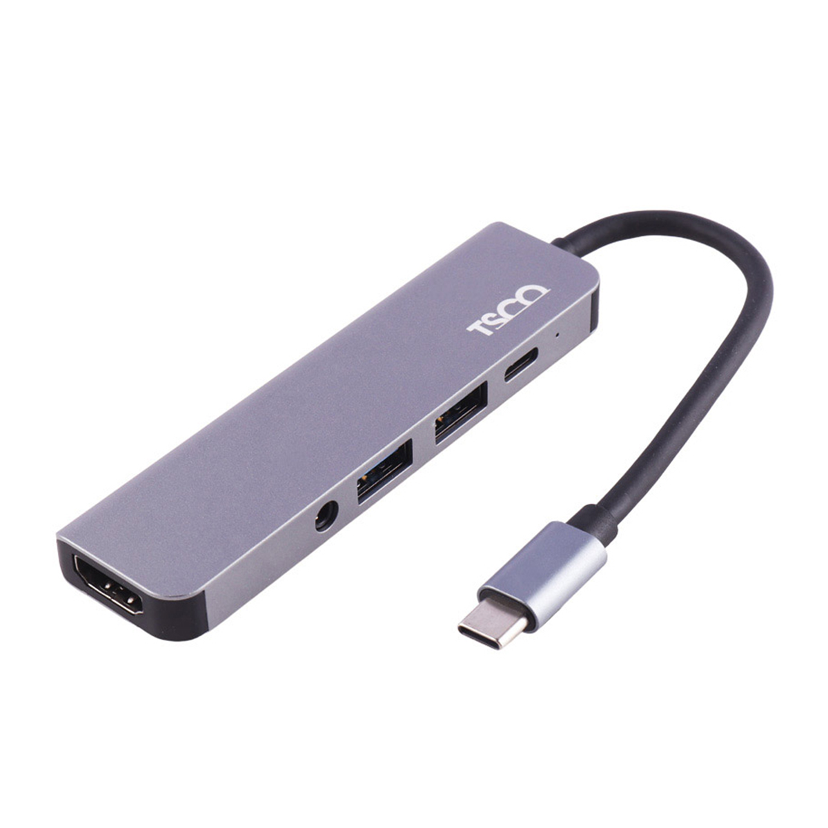 هاب USB-C تسکو 5 پورت مدل THU 1160-خاکستری هاب USB-C تسکو 5 پورت مدل THU 1160-خاکستری