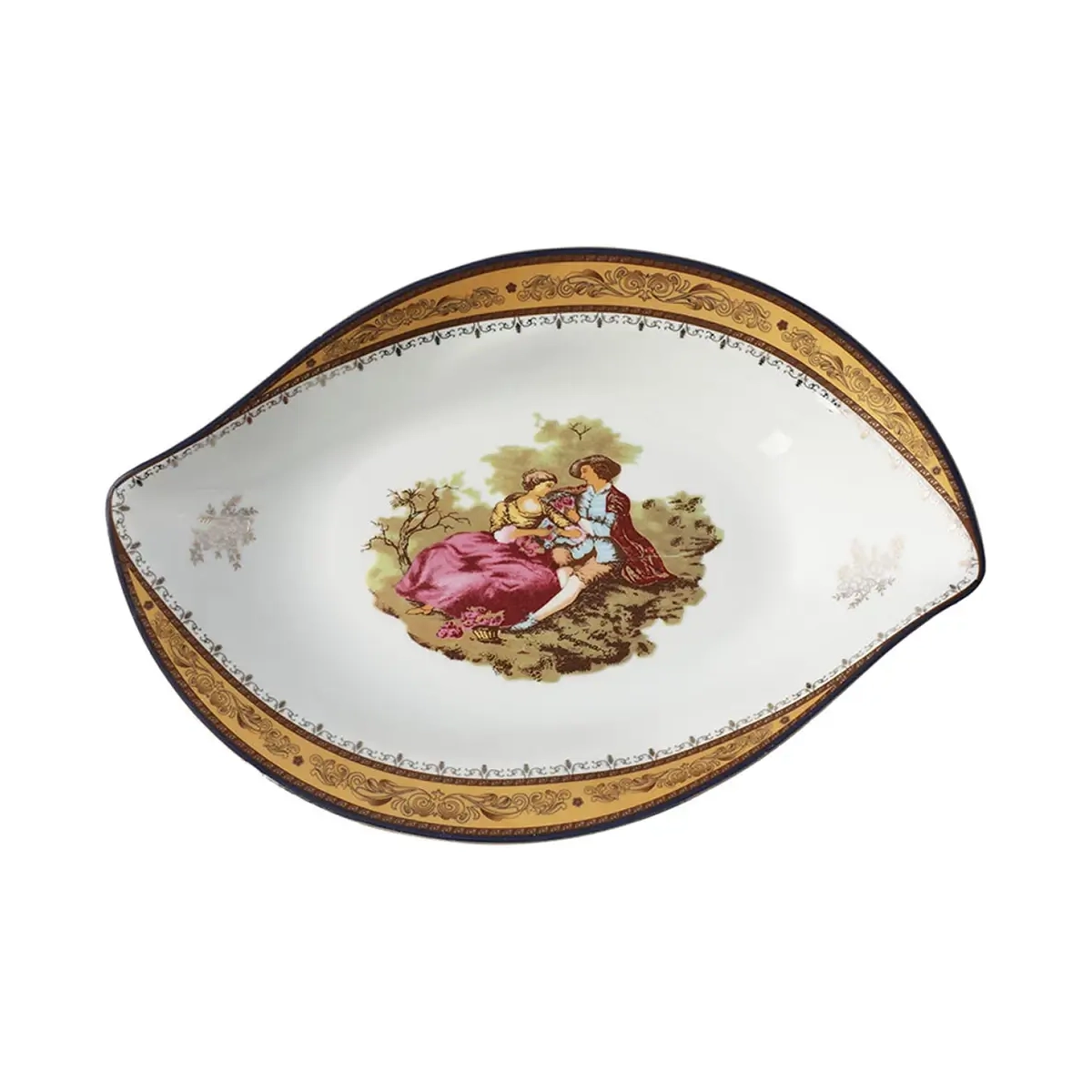 کشکول چینی پردیس مدل پایه دار لمونژ کشکول چینی پردیس مدل پایه دار لمونژ